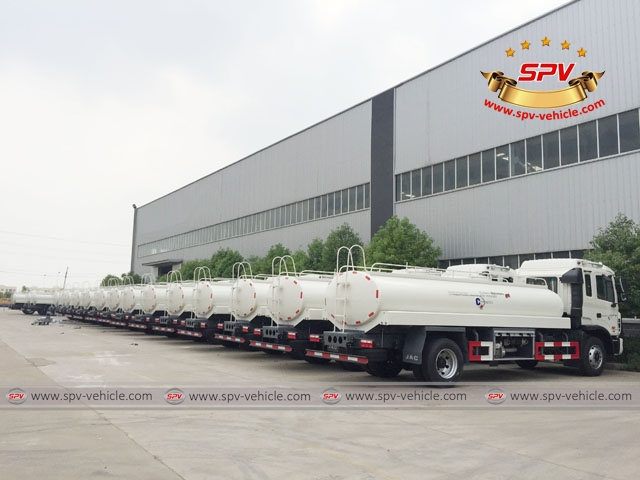 4th shipment of 100 units of JAC water bowsers to Venezuela